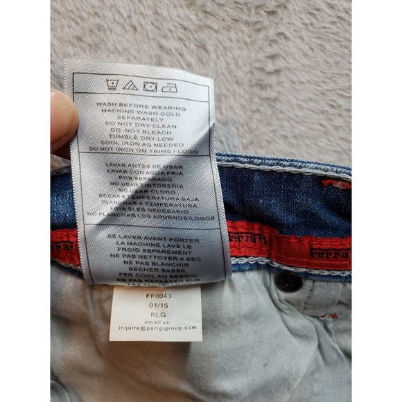 Ferrani Jeans Boys 16 Blue‎ Denim Cotton Stretch Light Wash Pockets Straight Leg - Picture 10 of 10